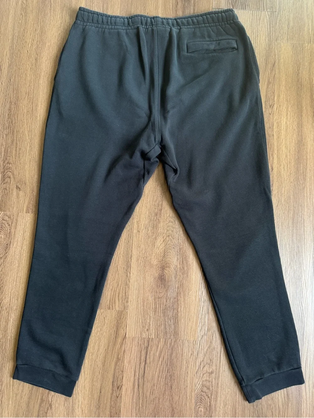 Nike Black Sweat Suit with White and Yellow Swoosh Logos